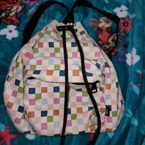 Vans Multi-Color Checkered Drawstring Backpack